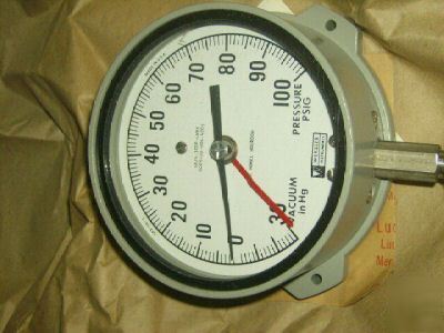 Moellar compound pressure vacuum gauge -30 100PSI 4003