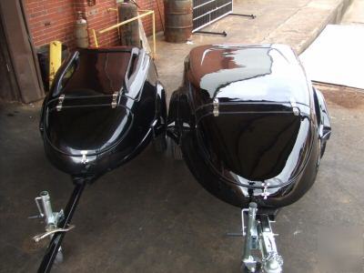 New 07 motorcycle bike trike cargo fiberglass trailer