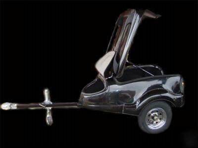 New 07 motorcycle bike trike cargo fiberglass trailer