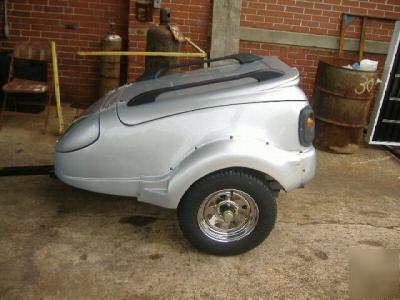 New 07 motorcycle bike trike cargo fiberglass trailer