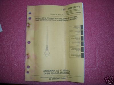 New military antenna as-1729/vrc full kit in a box