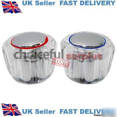 New universal fit replacement tap tops acrylic finish