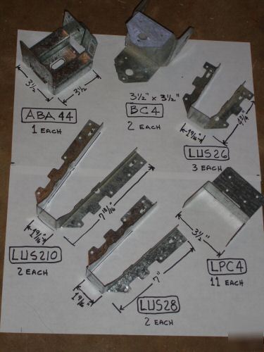 Simpson strong tie joist hangers and post connectors