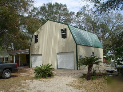 Steel building, 2 story home, gambrel roof, 1800 sq ft