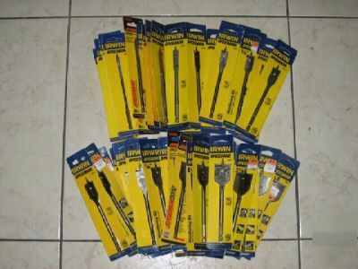  irwin set of 36 pcs speedbor wood boring bits 