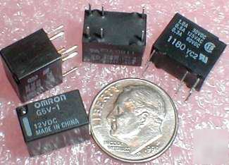 ==relays==8PCS===omron G5V-1===spdt===5V coil===1A==pcb